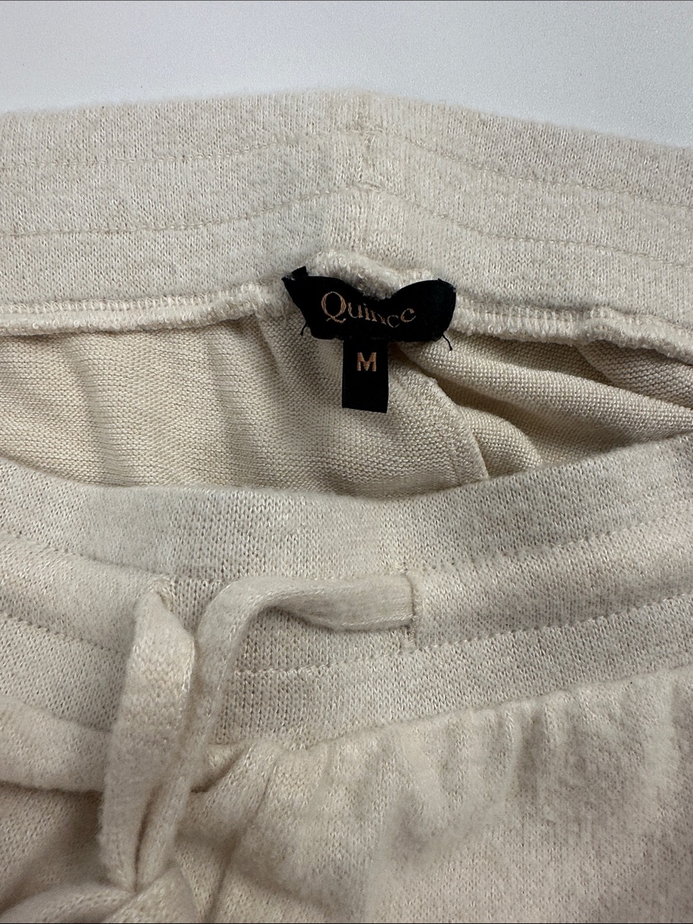 Quince Cream Drawstring Jogger Pants - Picture 4 of 4